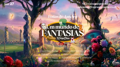 Foto demonstrativa de Férias de Janeiro no Carpe Diem | Um Mundo de Fantasias em Olímpia